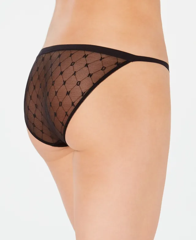 DKNY Monogram Mesh String Bikini Panty for Women