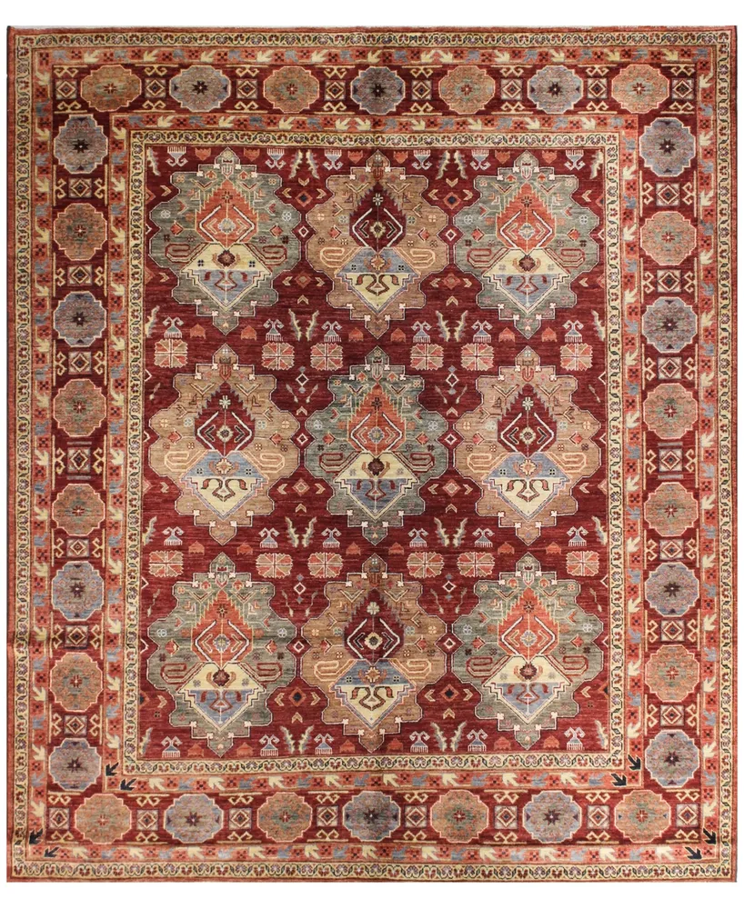 Bb Rugs Pak Tribal 594707 Rust 8'1" x 9'4" Area Rug