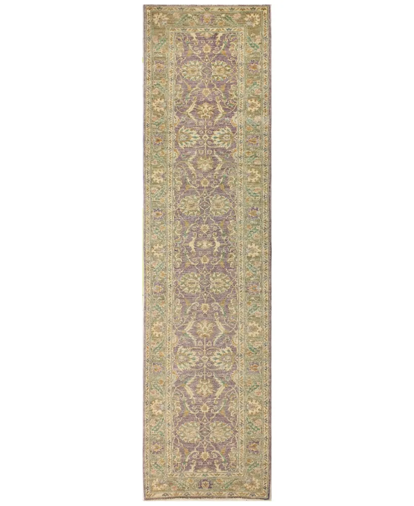 Bb Rugs Mansehra 609025 Mauve 2'8" x 10'10" Runner Area Rug