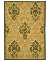 Safavieh Courtyard CY2714 Natural and Olive 8' x 11' Sisal Weave Outdoor Area Rug