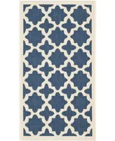 Safavieh Courtyard CY6913 Navy and Beige 2' x 3'7" Sisal Weave Outdoor Area Rug