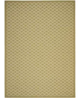 Safavieh Courtyard CY6919 Green and Beige 9' x 12' Sisal Weave Outdoor Area Rug