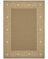 Safavieh Courtyard CY5143 Dark Beige and Beige 8' x 11' Outdoor Area Rug