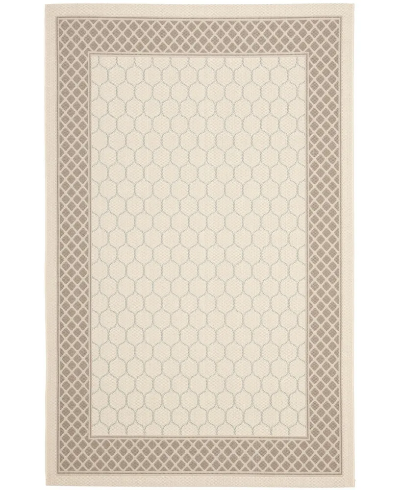 Safavieh Courtyard CY7933 Beige and Dark Beige 5'3" x 7'7" Outdoor Area Rug