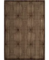 Safavieh Infinity INF569 Brown and Beige 5'1" x 7'6" Area Rug