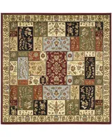 Safavieh Lyndhurst LNH318 Multi and Ivory 8' x 8' Square Area Rug