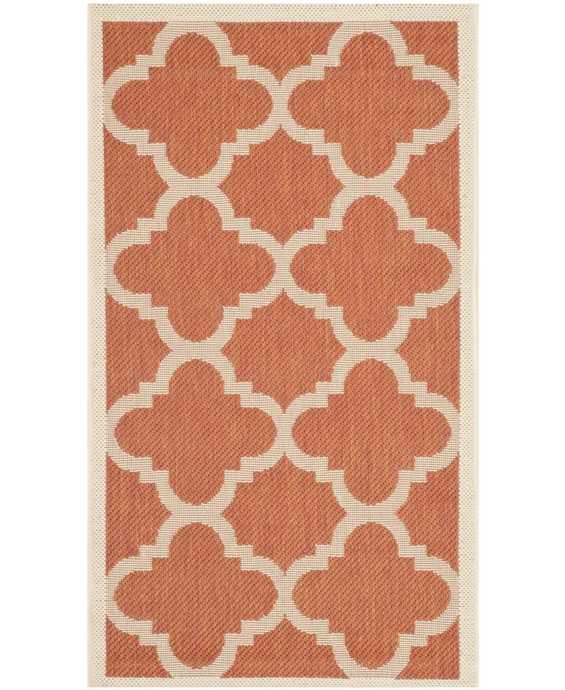 Safavieh Courtyard CY6243 Terracotta 2'7" x 5' Sisal Weave Outdoor Area Rug