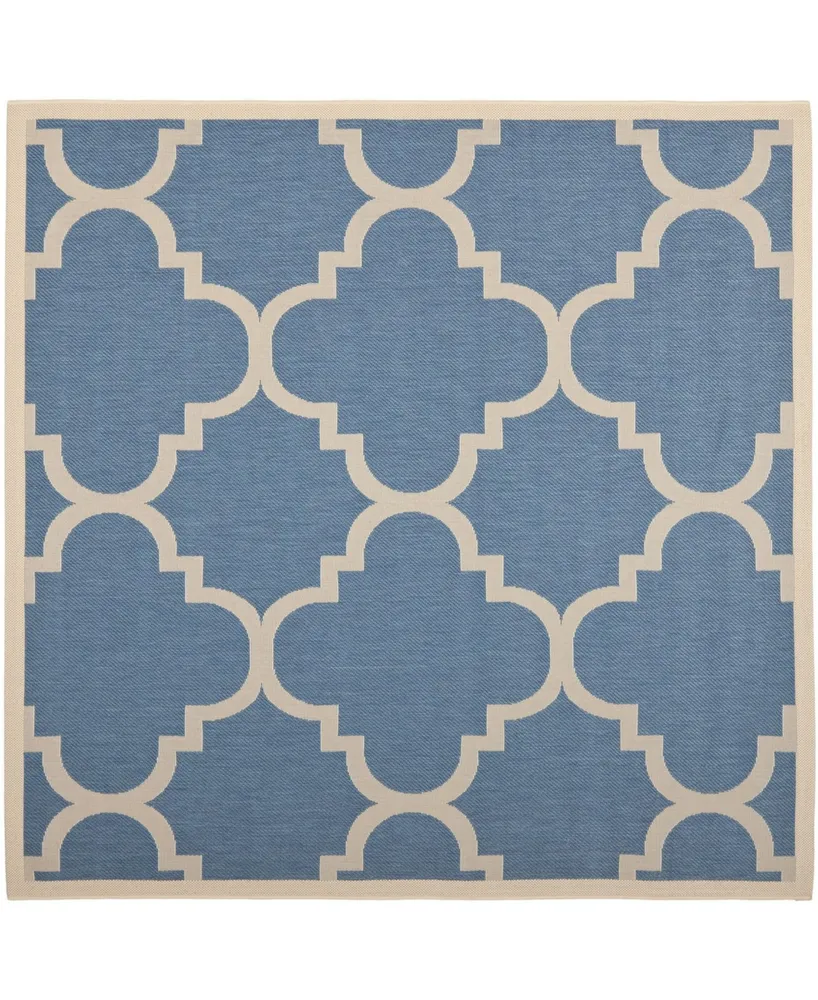 Safavieh Courtyard CY6243 and Beige 4' x 4' Sisal Weave Square Outdoor Area Rug