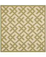 Safavieh Courtyard CY6915 and Beige 6'7" x 6'7" Sisal Weave Square Outdoor Area Rug