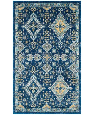 Safavieh Evoke EVK224 Royal and Ivory 3' x 5' Area Rug