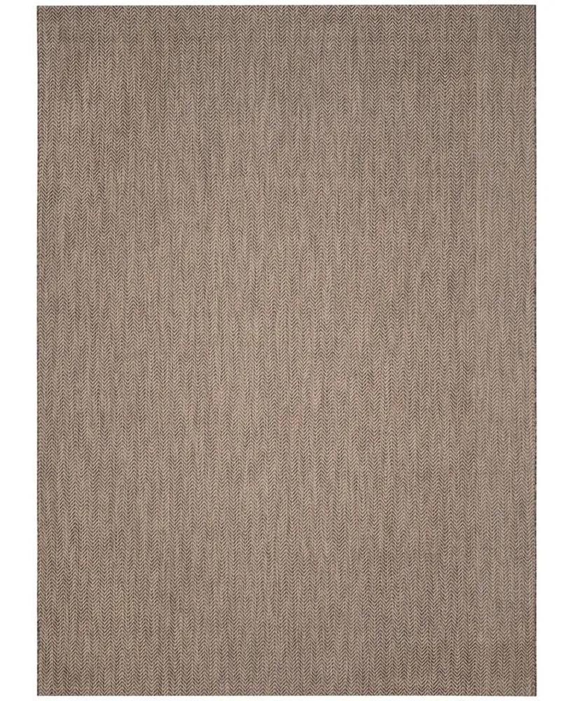 Safavieh Courtyard CY8022 Brown and Beige 8' x 11' Sisal Weave Outdoor Area Rug