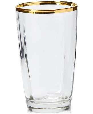 Vietri Optical Gold Highball Glass