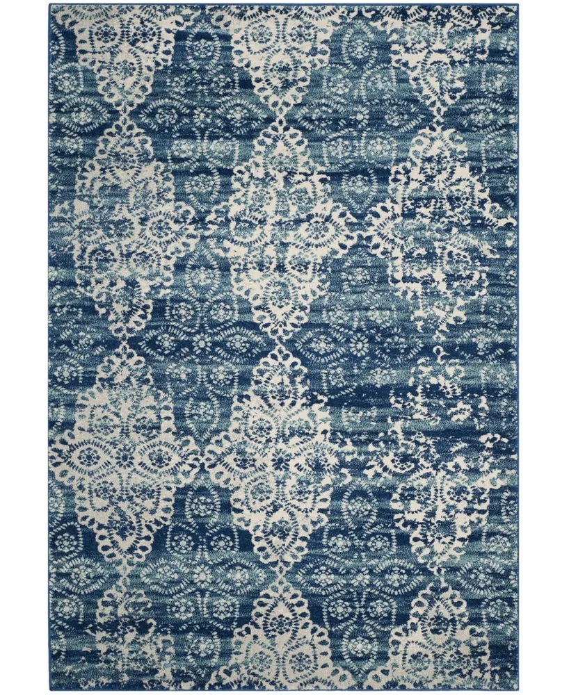 Safavieh Evoke EVK266 Royal and Ivory 10' x 14' Area Rug