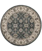 Safavieh Lyndhurst LNH332 Teal and Cream 7' x 7' Round Area Rug