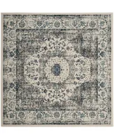 Safavieh Evoke EVK220 Gray and Ivory 5'1" x 5'1" Square Area Rug