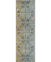 Safavieh Evoke EVK230 Grey and Ivory 2'2" x 9' Runner Area Rug