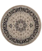 Safavieh Lyndhurst LNH336 Cream and Anthracite 7' x 7' Round Area Rug