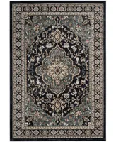 Safavieh Lyndhurst LNH338 Anthracite and Teal 5'3" x 7'6" Area Rug