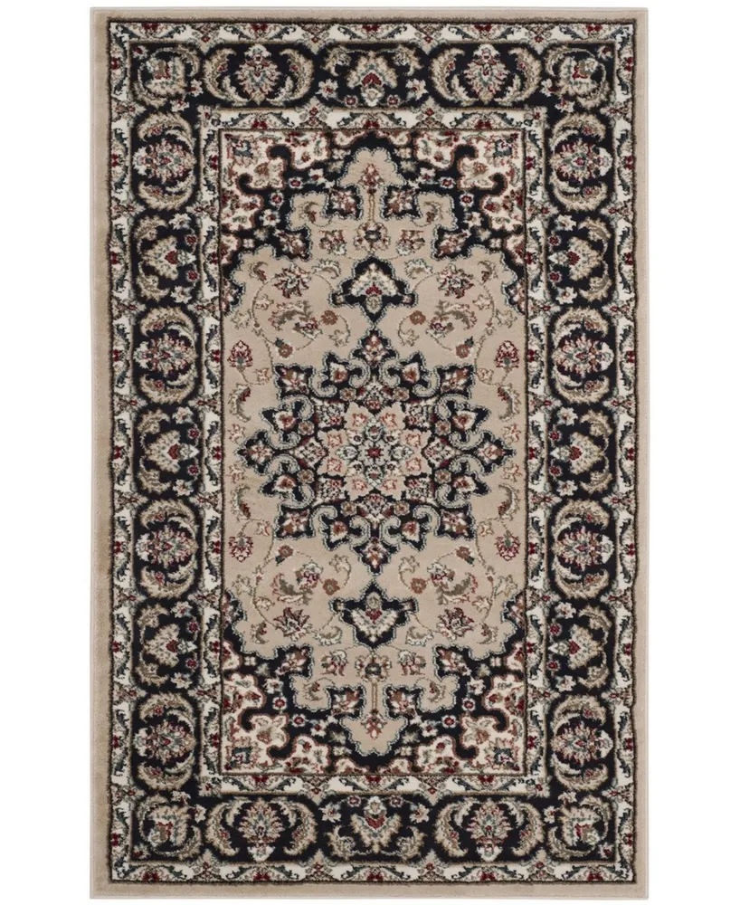 Safavieh Lyndhurst LNH336 Cream and Anthracite 3'3" x 5'3" Area Rug