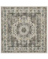 Safavieh Evoke EVK220 Gray and Gold 9' x 9' Square Area Rug