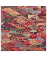 Safavieh Monaco MNC245 Multi 6'7" x 6'7" Square Area Rug