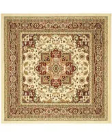 Safavieh Lyndhurst LNH330 Ivory and Red 5'3" x 5'3" Square Area Rug