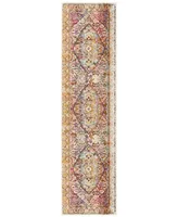 Safavieh Baldwin BDN189 Ivory and Fuchsia 2'2" x 8' Runner Area Rug