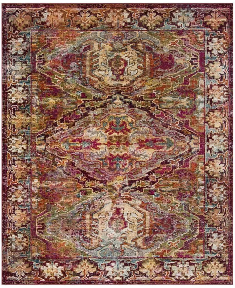 Safavieh Crystal CRS516 Fuchsia and Light Blue 8' x 10' Area Rug