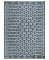 Safavieh Courtyard CY8531 Navy and Aqua 8' x 11' Outdoor Area Rug