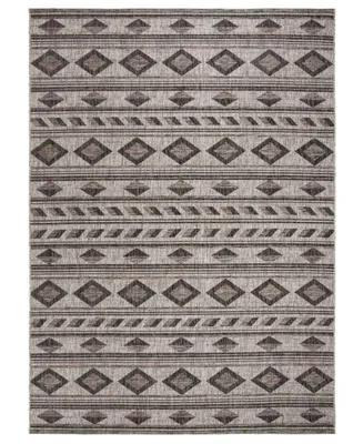 Safavieh Courtyard CY8529 Gray and Black 9' x 12' Outdoor Area Rug