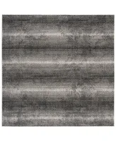 Safavieh Lurex LUR186 Black and Ivory 6'7" x 6'7" Square Area Rug