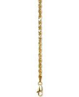 Italian Gold Forza Rope Chain 26" Necklace (3-1/5mm) in 14k Gold