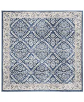 Safavieh Brentwood BNT863 Navy and Creme 6'7" x 6'7" Square Area Rug