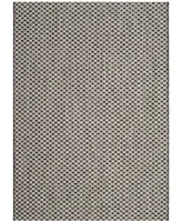 Safavieh Courtyard CY8653 and Light Gray 5'3" x 5'3" Sisal Weave Square Outdoor Area Rug