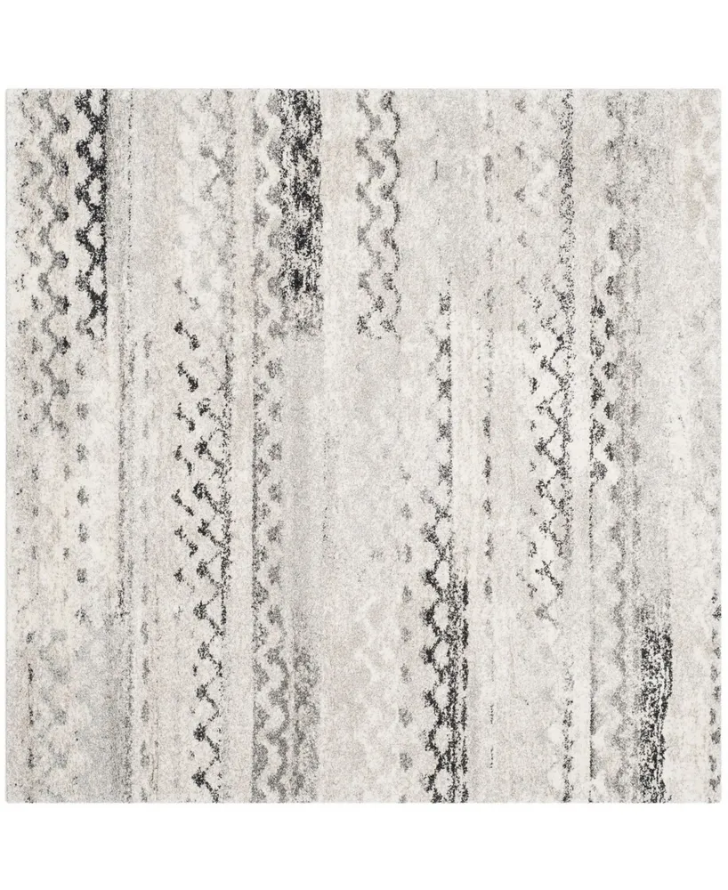 Safavieh Retro RET2136 Cream and Gray 6' x 6' Square Area Rug