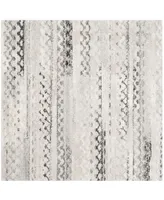 Safavieh Retro RET2136 Cream and Gray 6' x 6' Square Area Rug