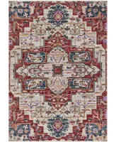 Safavieh Nirvana NVA132 Creme and Red 4' x 6' Area Rug