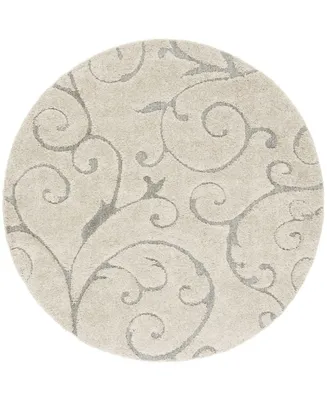 Safavieh Florida Shag SG455 6'7" x Round Area Rug