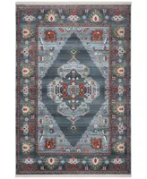 Safavieh Vintage Persian VTP482 Blue and Light Blue 4' x 6' Area Rug