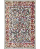 Safavieh Provance PRV183 Red and Black 4' x 6' Area Rug