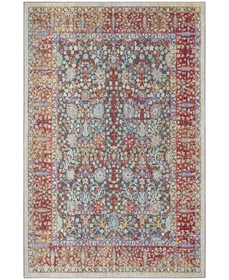 Safavieh Provance PRV183 Red and Black 5'3" x 7'6" Area Rug