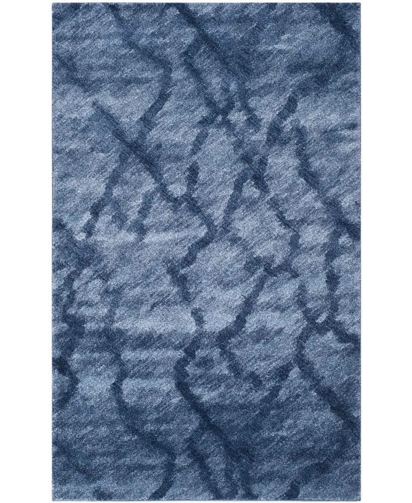 Safavieh Retro RET2144 Blue and Dark Blue 5' x 8' Area Rug