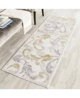 Safavieh Amherst AMT428 Ivory and Light Grey 2'3" x 7' Runner Area Rug