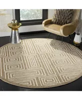 Safavieh Amherst AMT430 Wheat and Beige 7' x 7' Round Area Rug