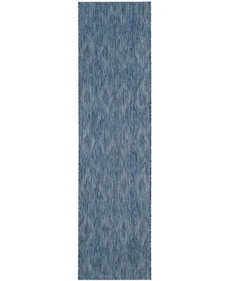 Safavieh Courtyard CY8522 Navy 2'3" x 8' Sisal Weave Runner Outdoor Area Rug