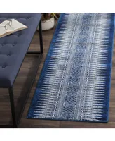 Safavieh Evoke EVK226 Royal and Ivory 2'2" x 7' Runner Area Rug