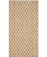 Safavieh Courtyard CY8653 Natural and Cream 2'7" x 5' Sisal Weave Outdoor Area Rug