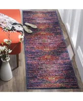 Safavieh Evoke EVK275 and Fuchsia 2'2" x 7' Runner Area Rug