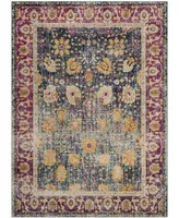 Safavieh Granada GRA350 Blue and Fuchsia 6'7" x 9' Area Rug