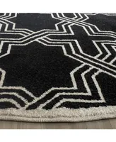 Safavieh Amherst AMT413 Anthracite and Ivory 7' x 7' Round Area Rug